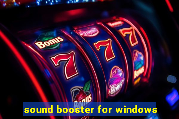 sound booster for windows